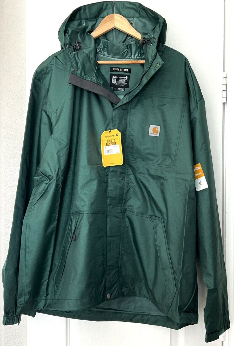 Carhartt Dry Harbor Storm Defender Waterproof Rain Jacket 103510 2XLT TALL NWT
